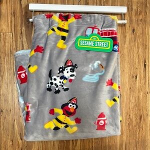 Sesame Street Elmo Firefighter Fleece Blanket